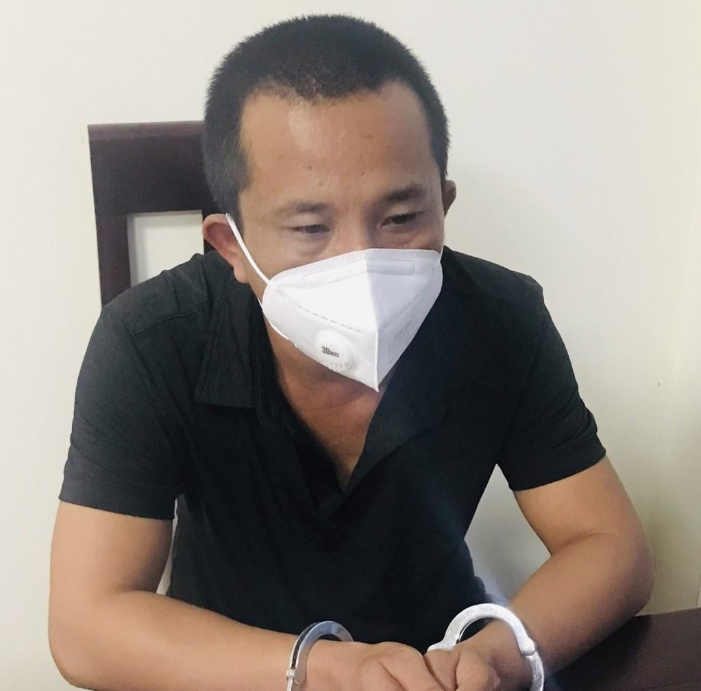 Đối tượng Nguyễn Văn Đồng tại cơ quan công an