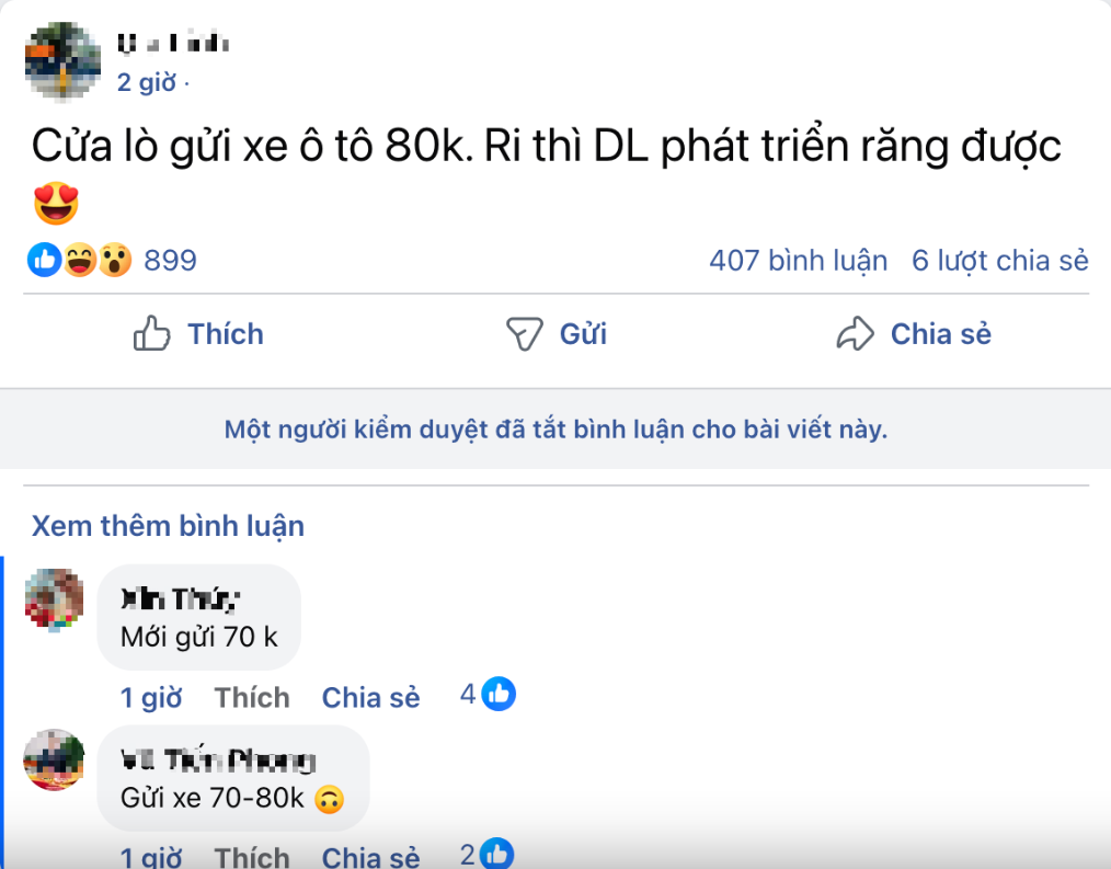 Du khách phản ánh nạn "chặt chém" tiền vé gửi xe ở Cửa Lò.