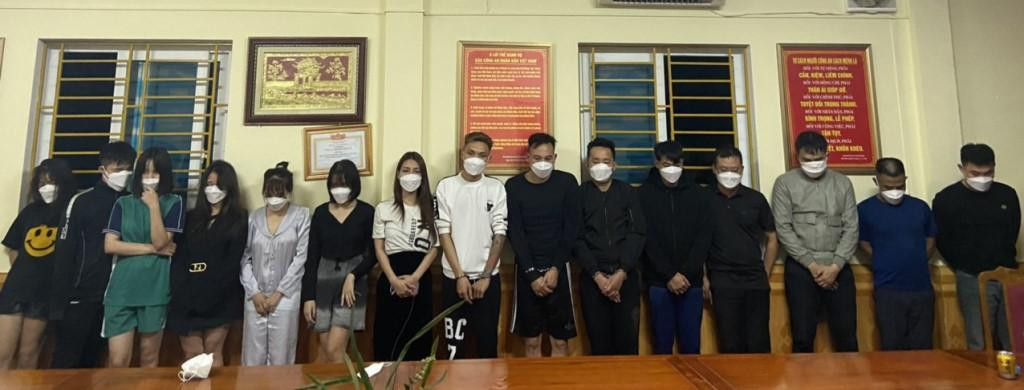 Các đối tượng sử dụng trái phép chất ma túy bị bắt giữ