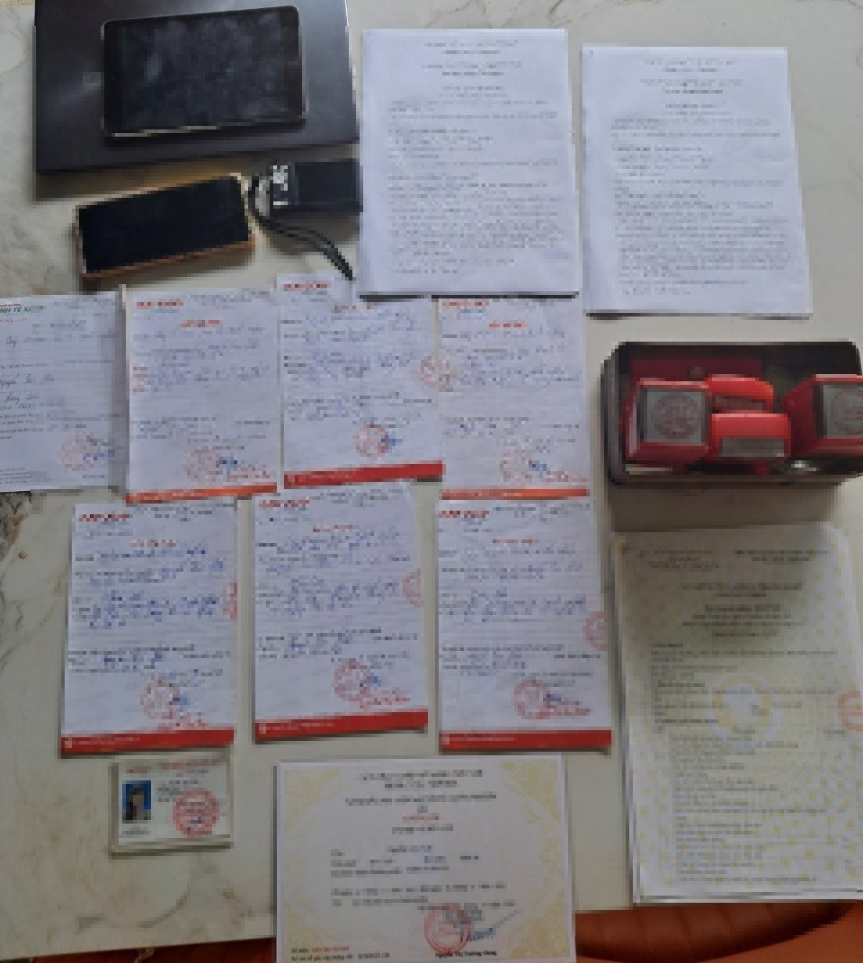 Tang vật thu giữ