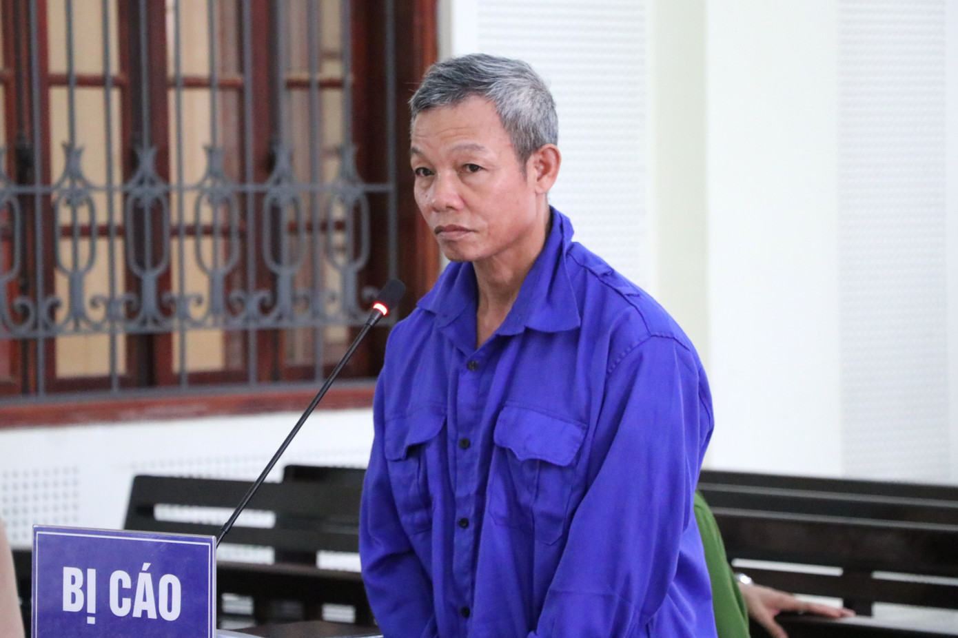 Bị cáo Nguyễn Đình Trí tại tòa