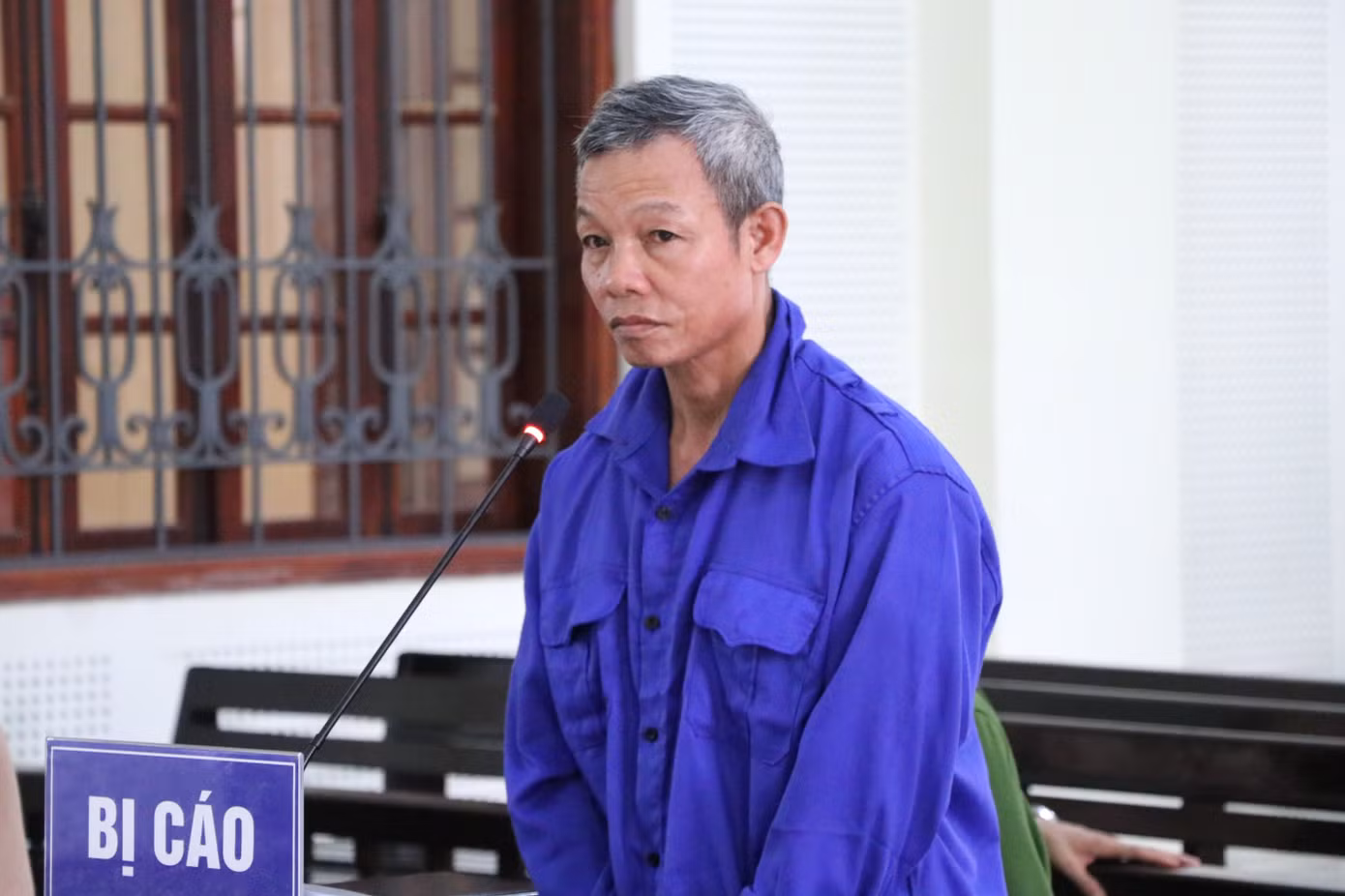 Bị cáo Nguyễn Đình Trí tại tòa