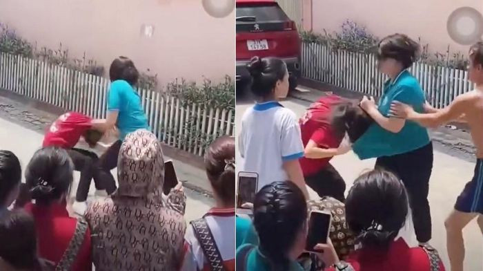 Hình ảnh học sinh mặc đồng phục, túm tóc đánh bạn Hình ảnh học sinh mặc đồng phục, túm tóc đánh bạn