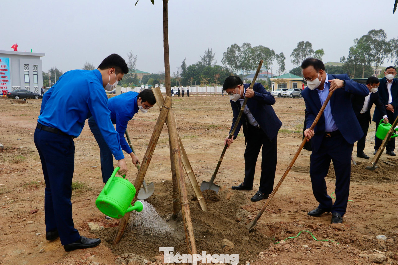 Trồng cây trong khuôn viên Trung tâm