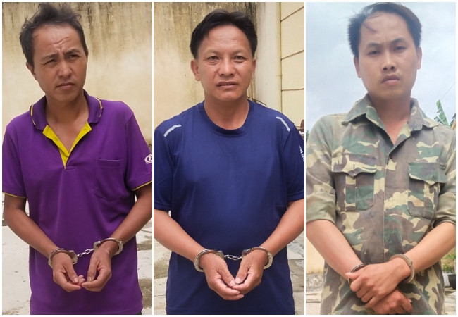 Các đối tượng Xồng Xái Giờ, Xồng Chồng Gô và Xồng Bá Nhìa (từ trái qua phải) Các đối tượng Xồng Xái Giờ, Xồng Chồng Gô và Xồng Bá Nhìa (từ trái qua phải)