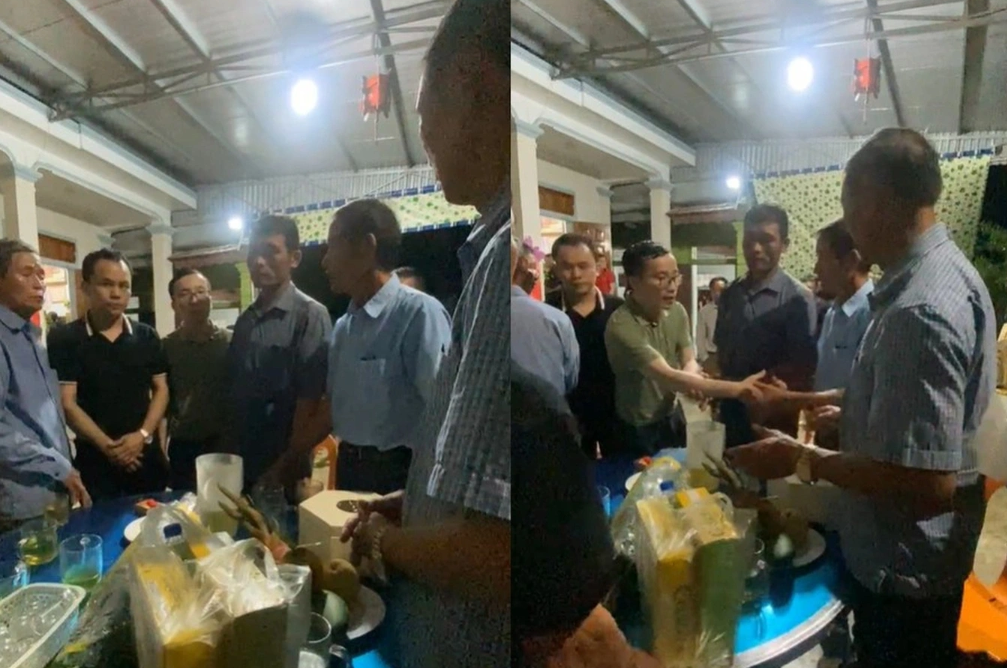 Gia đình anh S. mang cau trầu sang nhà gái xin hỏi dâu tối 20/5. Gia đình anh S. mang cau trầu sang nhà gái xin hỏi dâu tối 20/5.