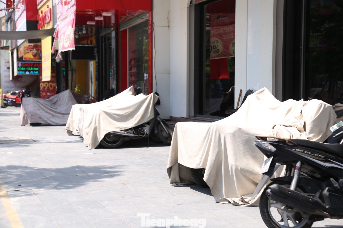 Những tấm ri - đô có chiều dài lý tưởng để che nắng cho nhiều xe cùng một lúc