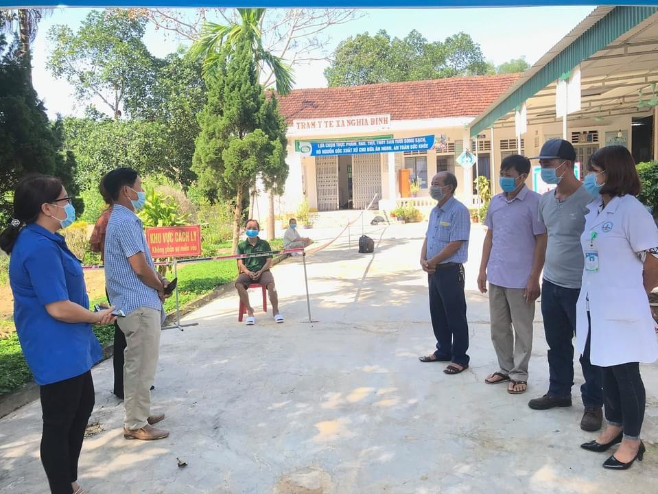 Anh Sơn cùng vợ con được cách ly tại Trạm y tế xã Nghĩa Bình