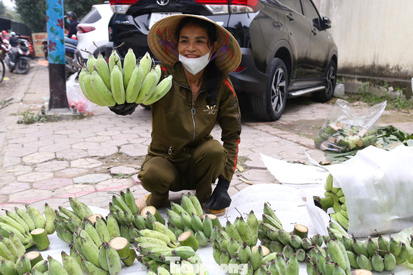 Chị Hoàng Thị Thủy, tiểu thương bán chuối xanh ở chợ Quang Trung, TP Vinh cho biết: “Từ cuối tháng 11, tôi đã đặt hàng các đầu mối cung cấp, nhà vườn để có những nải đẹp nhất bán Tết. Giá chuối năm nay tăng cao, nải rẻ nhất cũng phải 180.000-200.000 đồng, nải đắt nhất có giá 500.000 đồng. Riêng các nải lẻ, mã quả đẹp giá cao cũng không có hàng để bán cho khách. Cả sạp chỉ được 3 nải”.