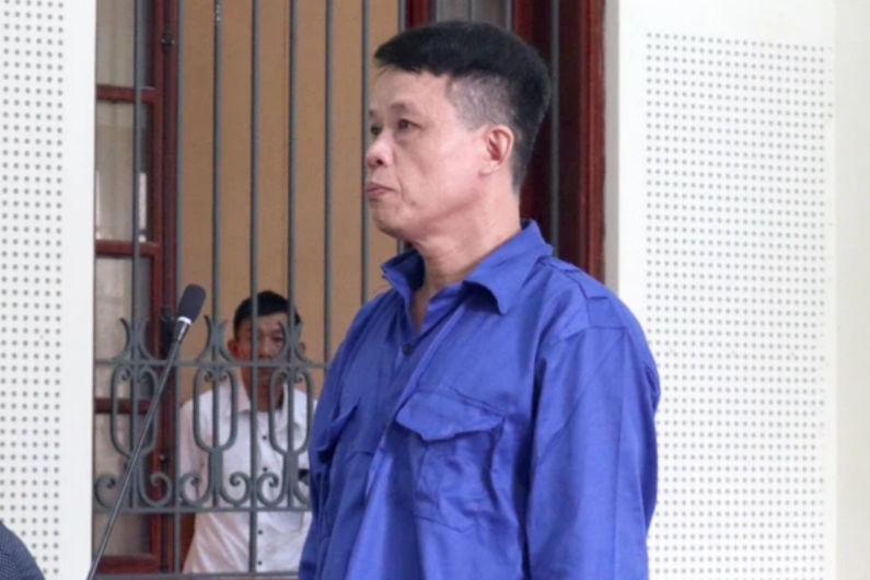 Bị cáo Lê Văn Bình tại tòa