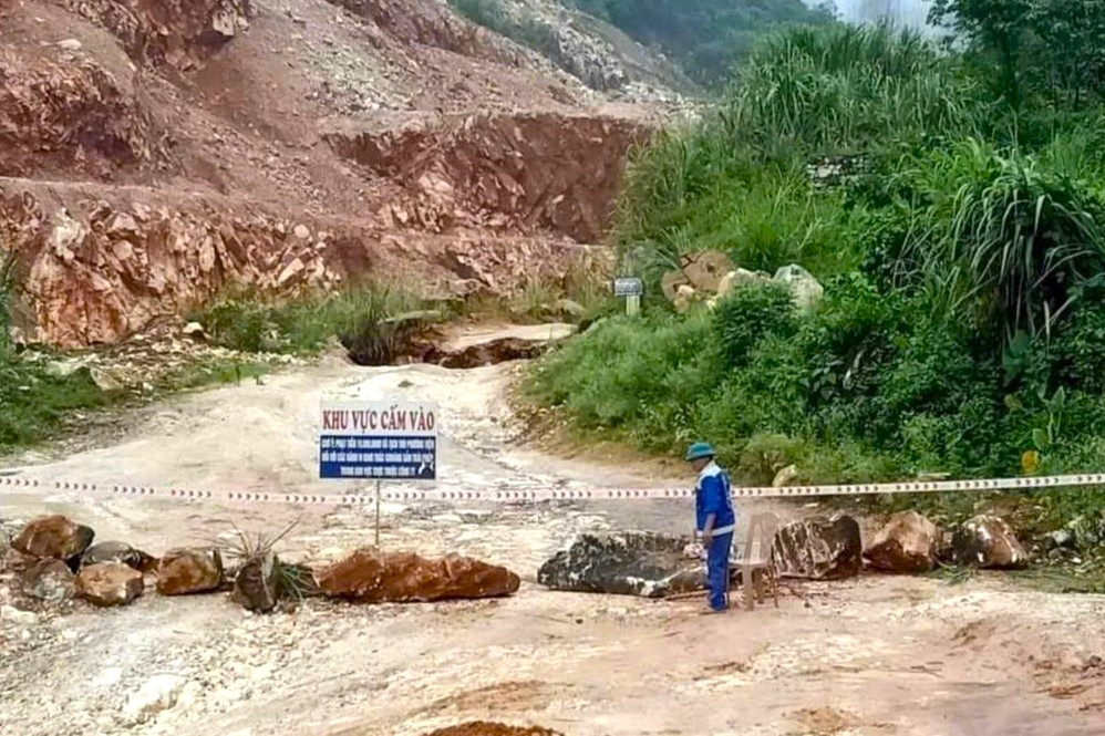 Khu vực mỏ nơi xảy ra sự việc. Khu vực mỏ nơi xảy ra sự việc.