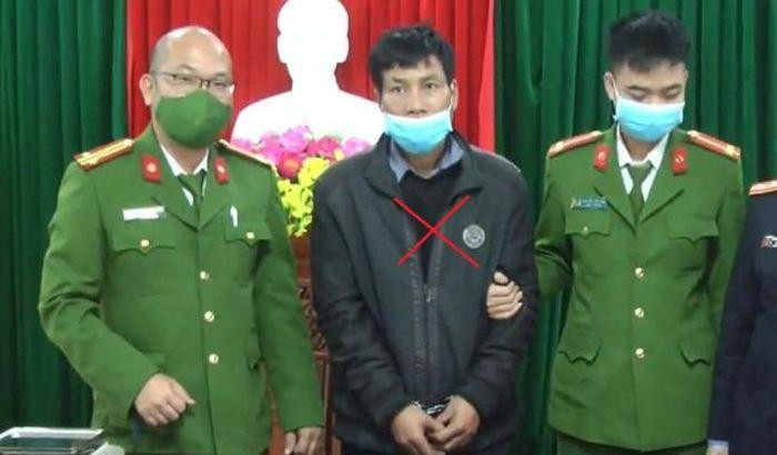 Đối tượng Lê Văn Bốn tại cơ quan công an