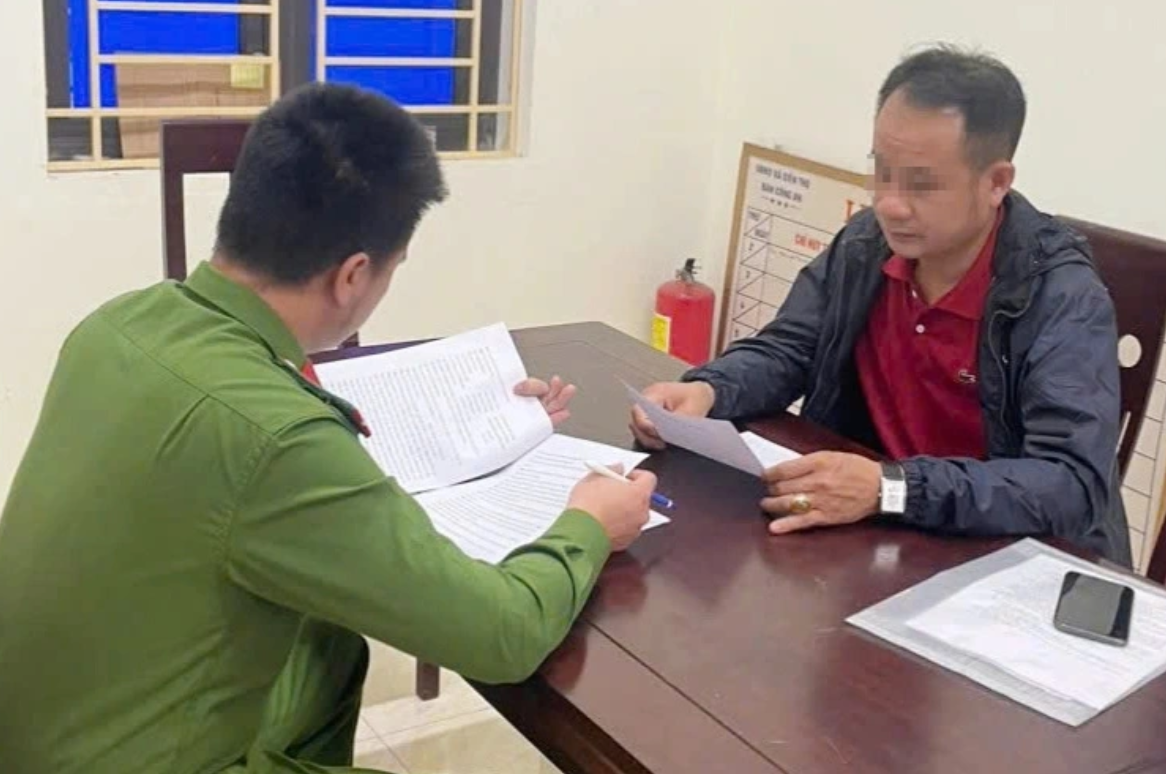 Ông T. tại cơ quan công an