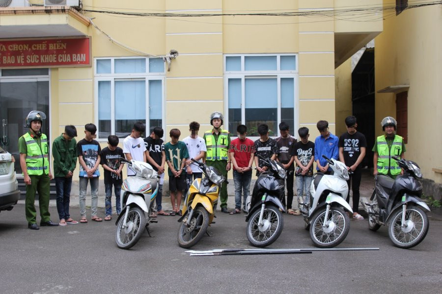 Các đối tượng tại cơ quan Công an