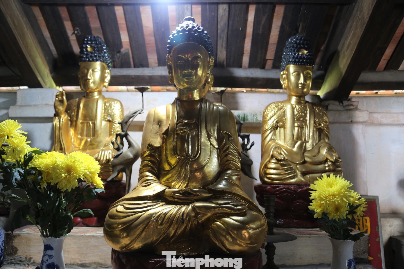 Ngoài bức tượng “đầu người đội Phật”, chùa Bà Bụt hiện có nhiều bức tượng Phật độc đáo.