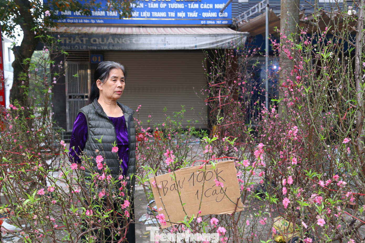 “Tôi buôn đào ở đây đã nhiều năm, nhưng chưa năm nào sức mua lại yếu như năm nay. Mấy hôm trước, một cây đào giá tiền triệu, nay giảm chỉ còn 300 nghìn đồng, cây đào nhỏ giảm còn 100 nghìn đồng nhưng vẫn ế. Giờ tôi chỉ mong bán được nhanh để kịp về đón Tết với gia đình”, bà Tâm than thở.