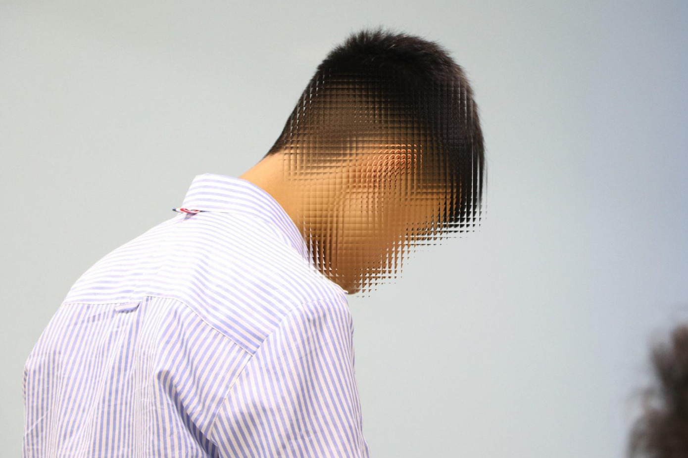 Bị cáo Lưu Quốc V. tại tòa Bị cáo Lưu Quốc V. tại tòa