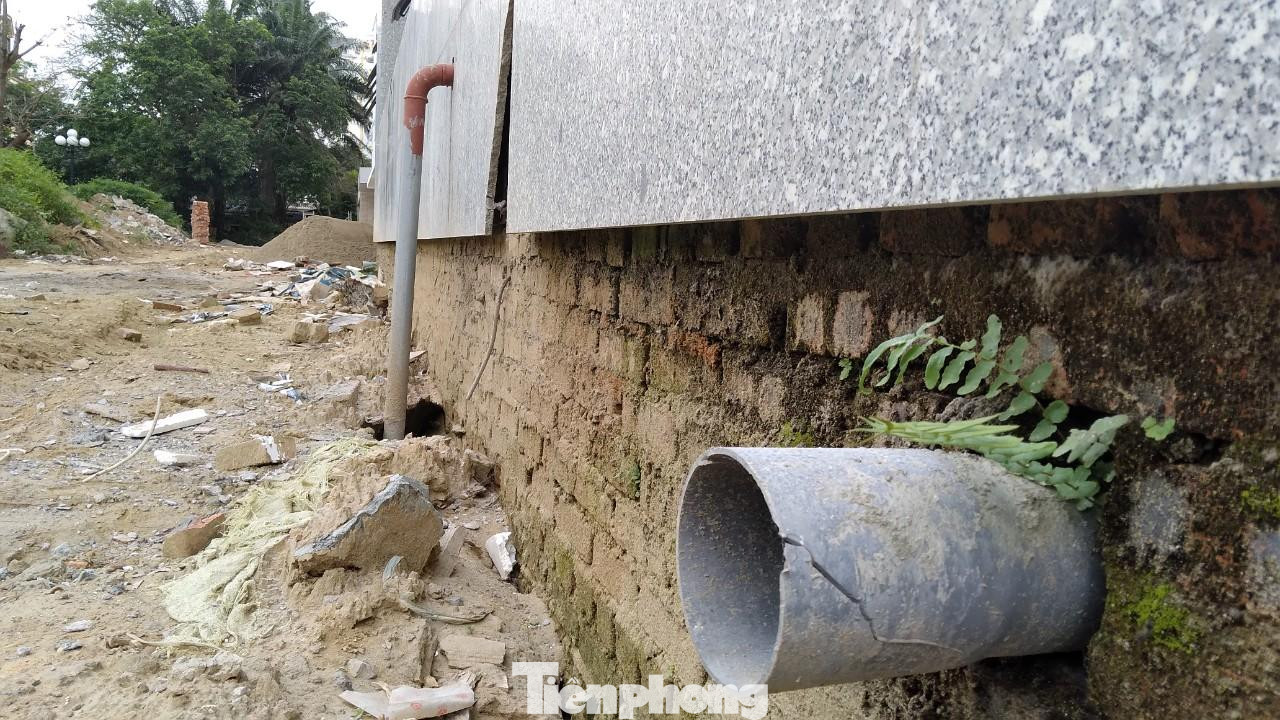 Hạng mục chính là nhà hành chính kiêm biểu diễn và sưu tầm kết cấu móng gạch lộ ra trên nền mặt đất, rêu và dương xỉ mọc nhiều.