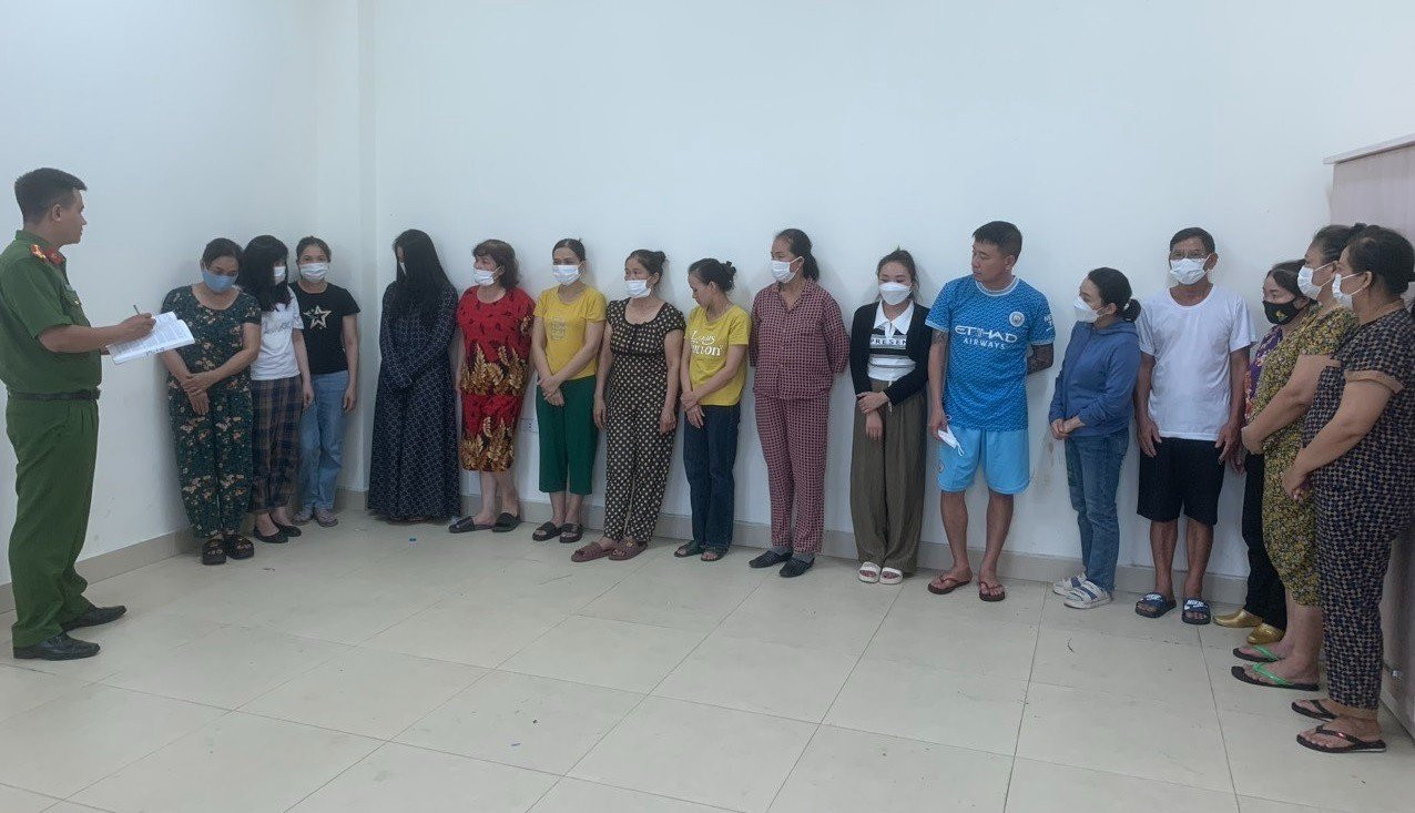 Các đối tượng trong đường dây đánh bạc Các đối tượng trong đường dây đánh bạc