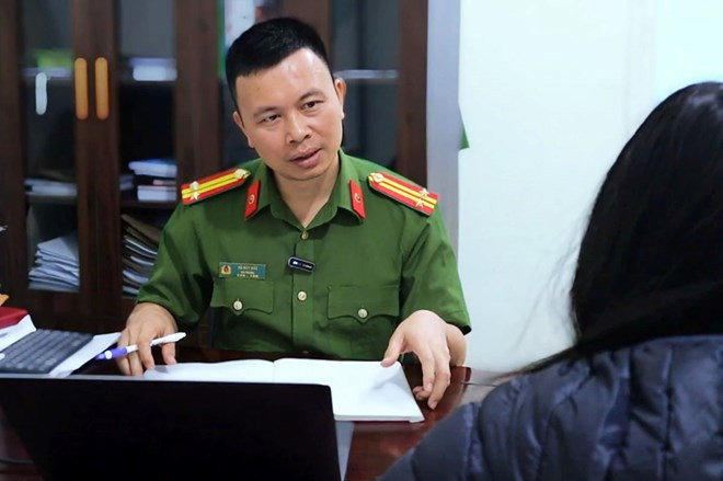 Phòng Cảnh sát Hình sự Công an tỉnh Nghệ An tiếp nhận trình báo của người dân