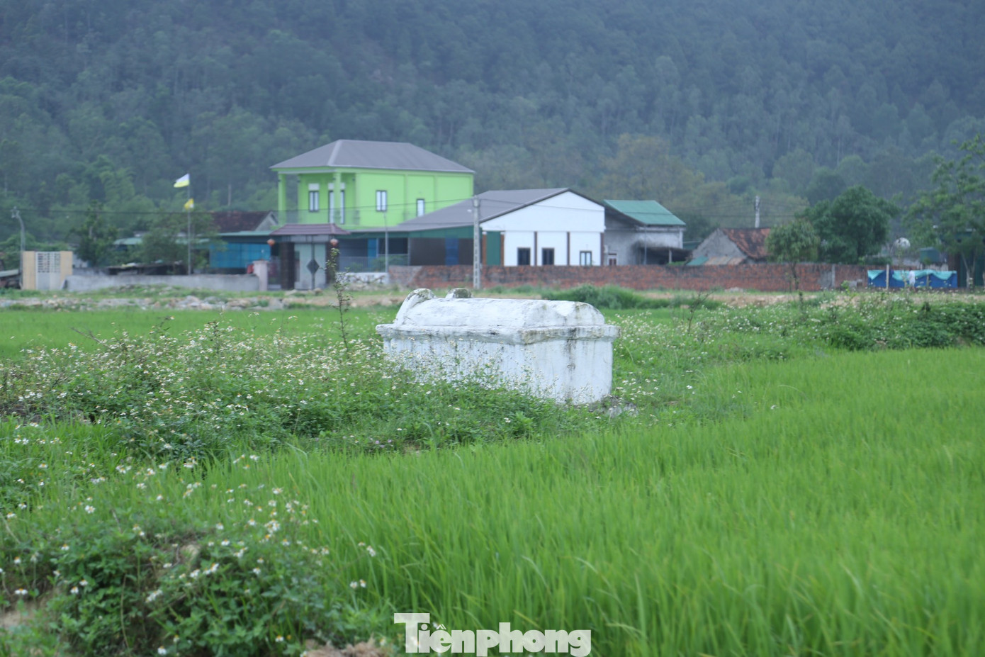 Hai ngôi mộ ở xóm Đại Huệ, xã Hưng Tây vẫn chưa được di dời