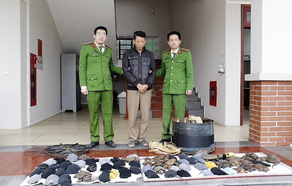 Đối tượng T. cùng tang vật vụ án