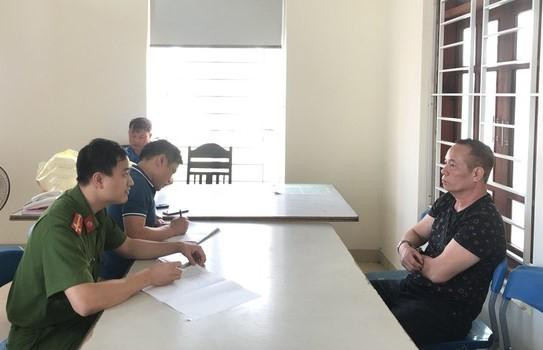 Cao Trọng P. tại cơ quan công an