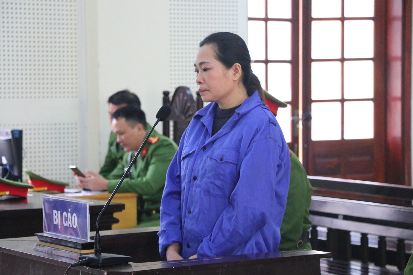 Bị cáo Lữ Thị Hương tại tòa