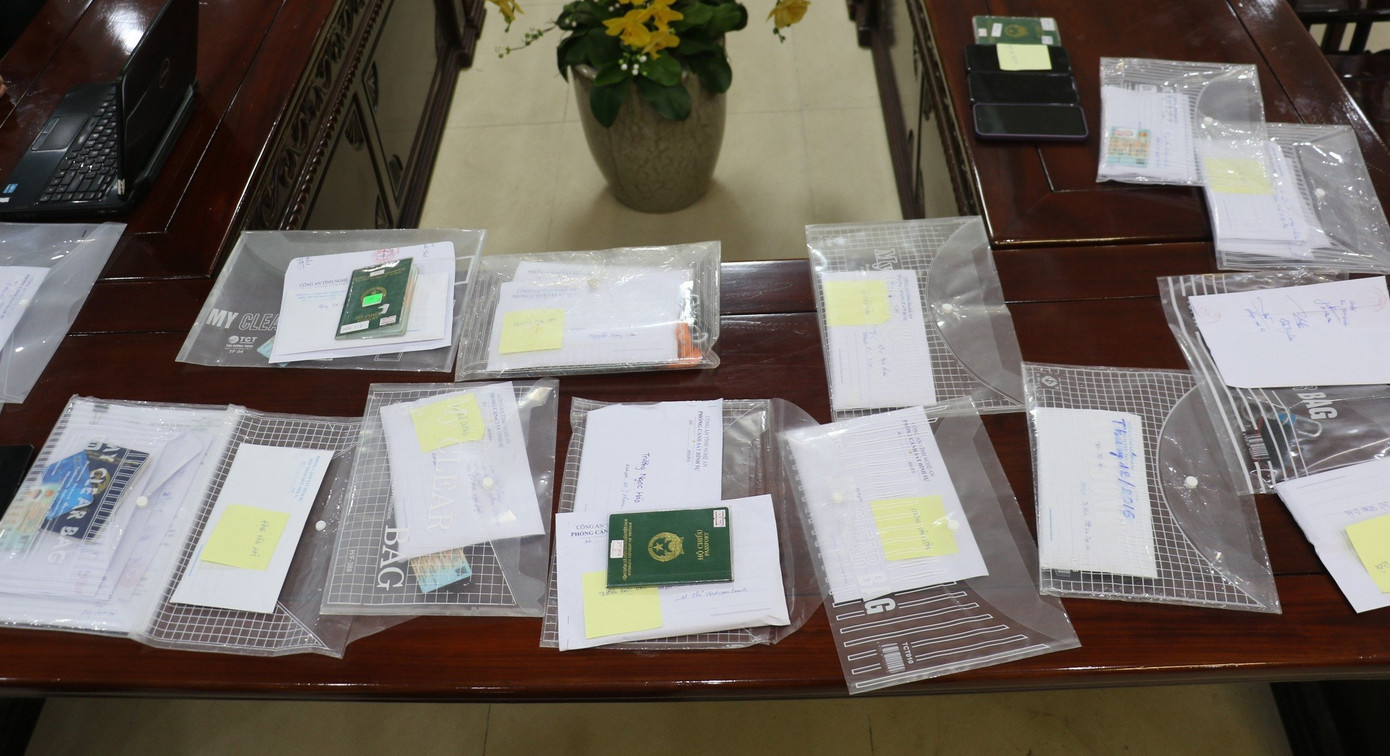 Tang vật thu giữ