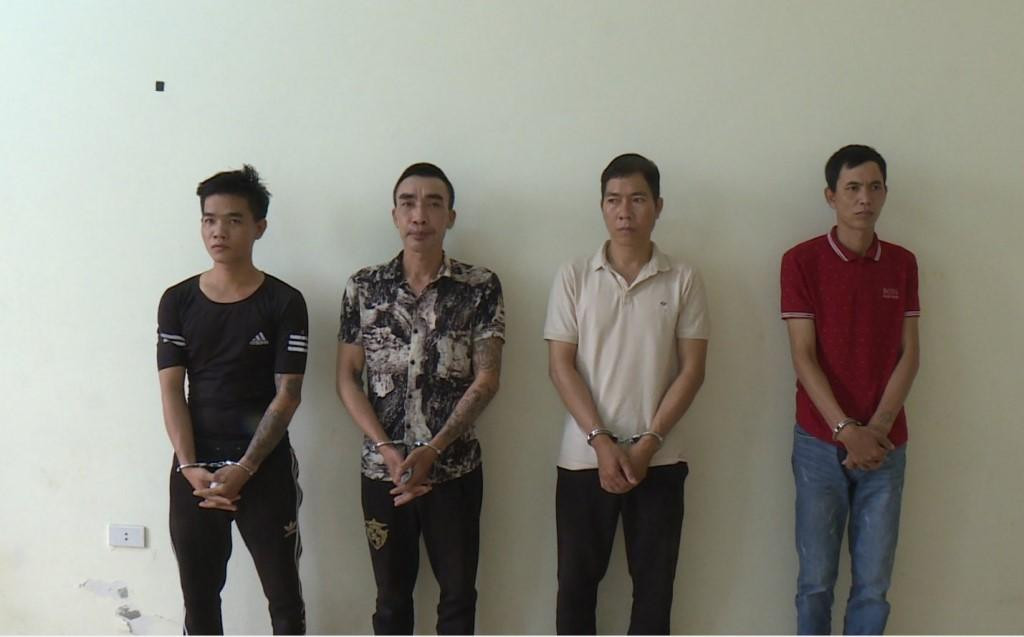 Các đối tượng tại cơ quan Công an