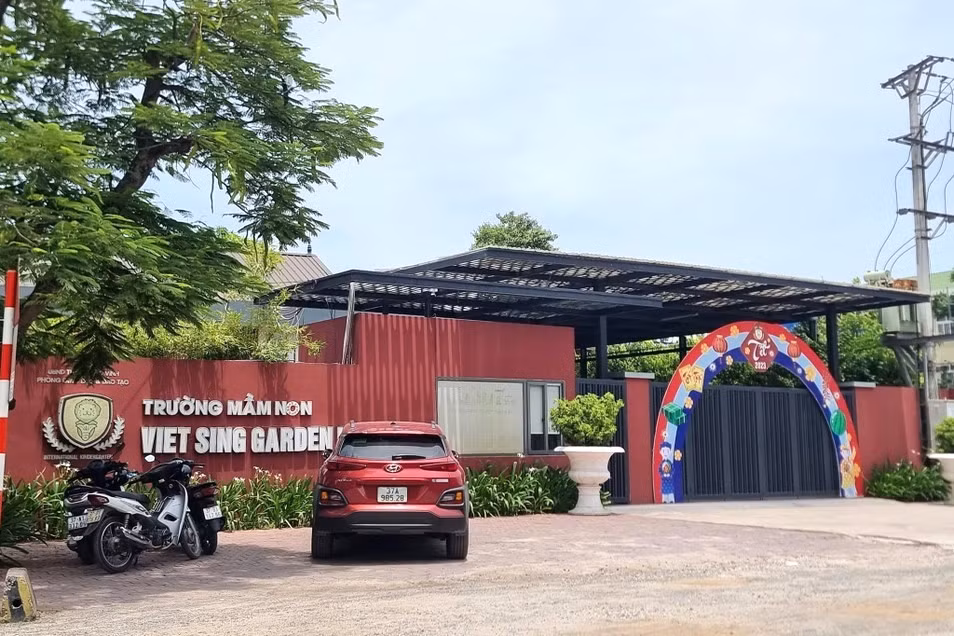 Trường Mầm non Viet sing Garden (địa chỉ phường Quán Bàu, TP Vinh)