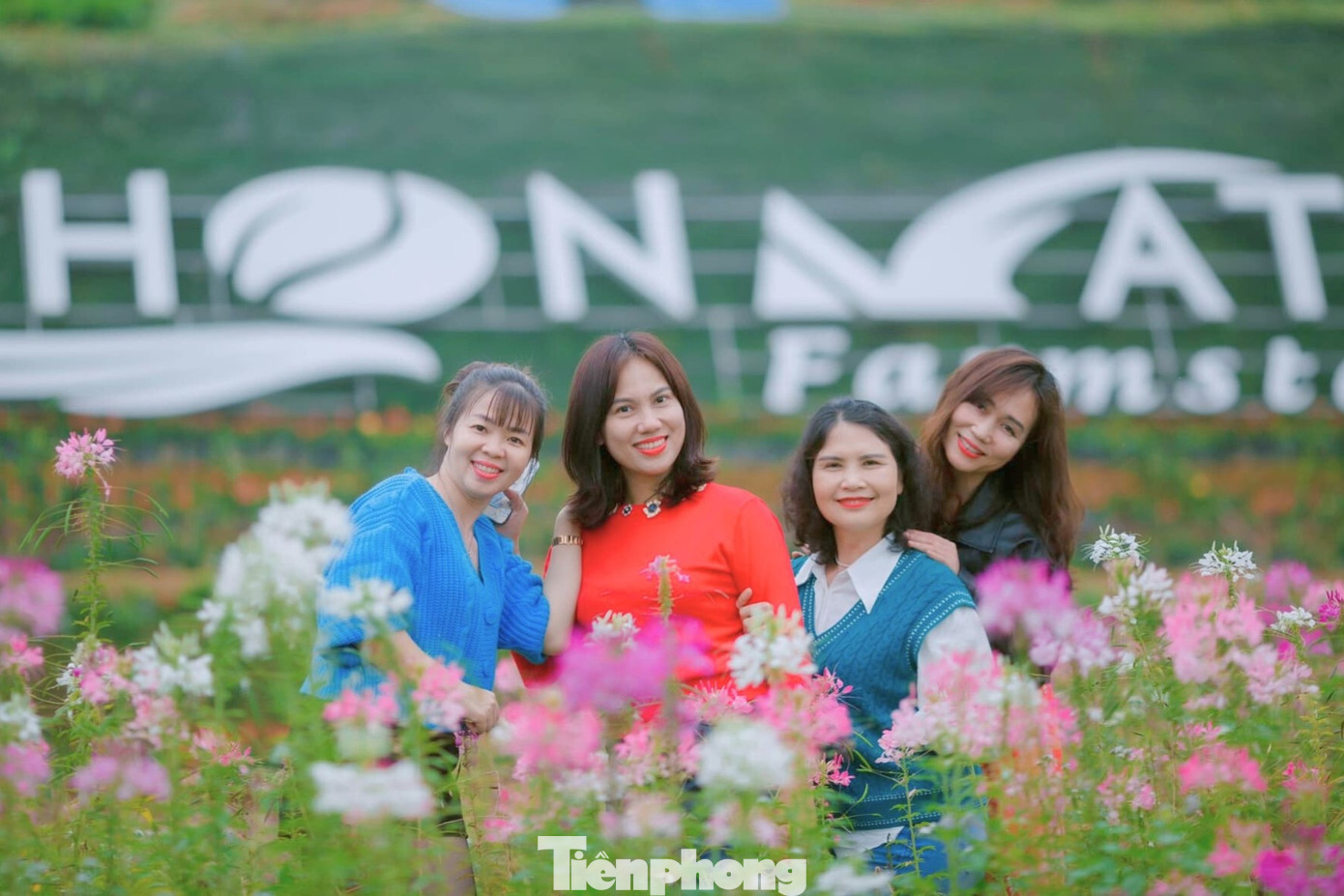 Check-in giữa vườn hoa ngát hương sắc. Một không gian nên thơ và hữu tình.