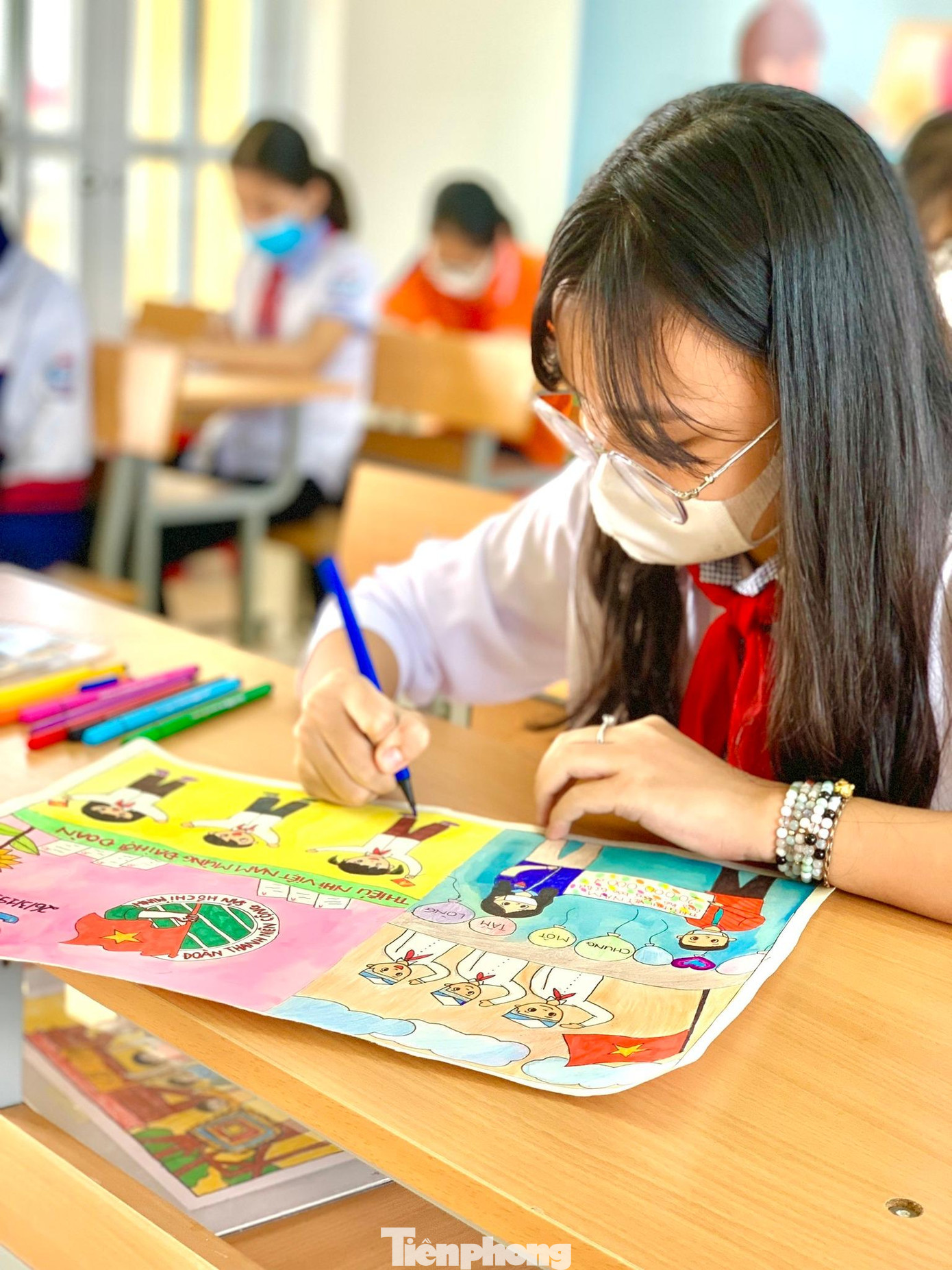 Vẽ tranh chào mừng Đại hội