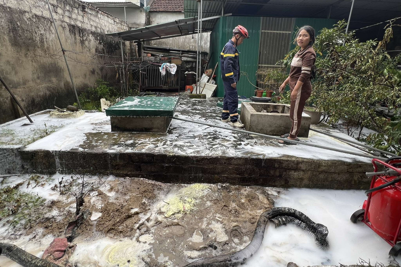 Hiện trường vụ cháy Hiện trường vụ cháy