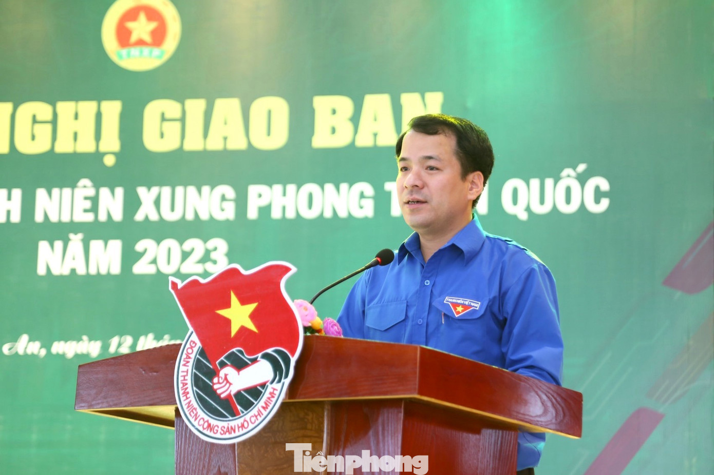 Anh Ngô Văn Cương - Bí thư T.Ư Đoàn, Chủ nhiệm Ủy ban Kiểm tra T.Ư Đoàn phát biểu khai mạc