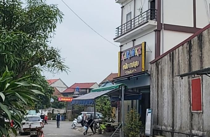 Quán karaoke Cầu Mượu, nơi phát hiện ông T. tử vong.