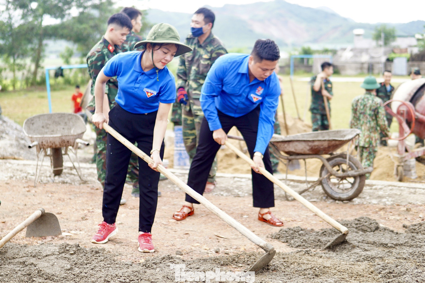 Các đoàn viên, thanh niên đều hăng hái, nhiệt tình và phát huy tinh thần trách nhiệm