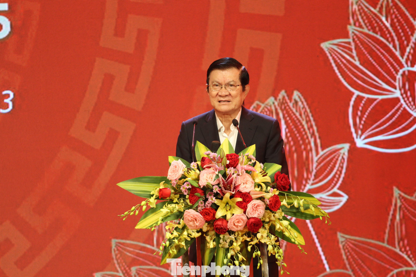 Nguyên Ủy viên Bộ Chính trị, nguyên Chủ tịch nước Trương Tấn Sang phát biểu tại chương trình.