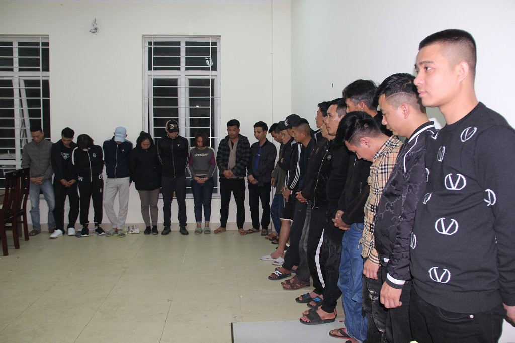 Các đối tượng bị bắt giữ Các đối tượng bị bắt giữ