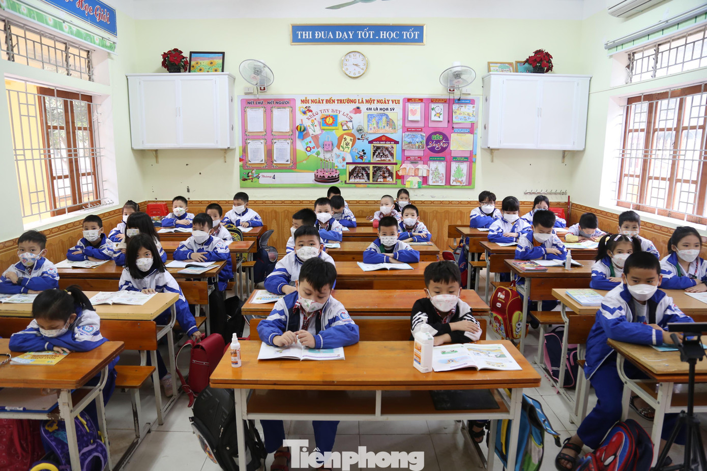 Trở lại trường trong mùa dịch, nguy cơ lây lan dịch bệnh vẫn có thể xảy ra, chính vì vậy, thông điệp 5K vẫn phải được thực hiện nghiêm túc để đảm bảo an toàn.