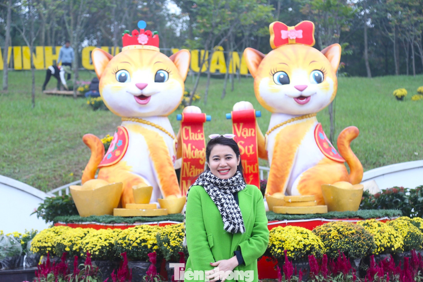 Cặp linh vật mèo "siêu kute" này là hình ảnh 2 cha con, tượng trưng cho sự tiếp nối thế hệ trong xây dựng và phát triển thành phố.