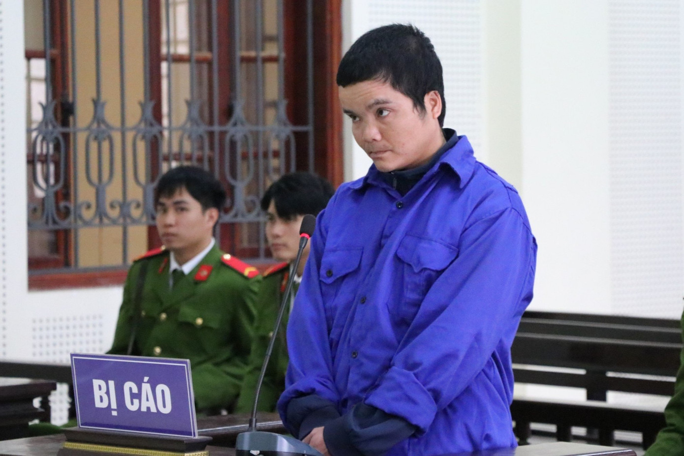 Bị cáo Ốc Văn Sơn tại tòa