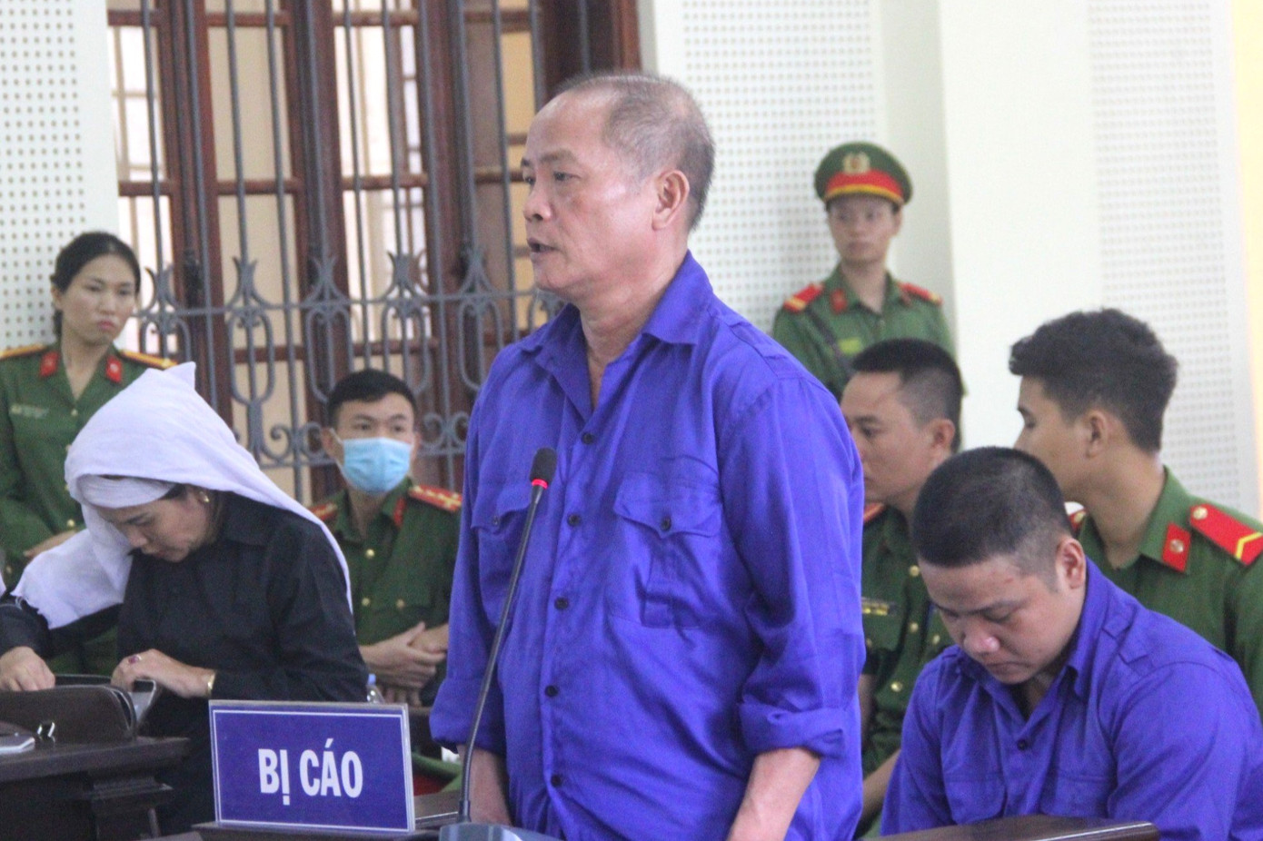 Bị cáo Trần Xuân Dũng tại tòa