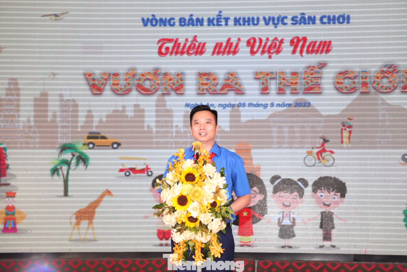 Anh Lê Anh Quân, Phó Chủ tịch Hội đồng Đội Trung ương phát biểu khai mạc Anh Lê Anh Quân, Phó Chủ tịch Hội đồng Đội Trung ương phát biểu khai mạc