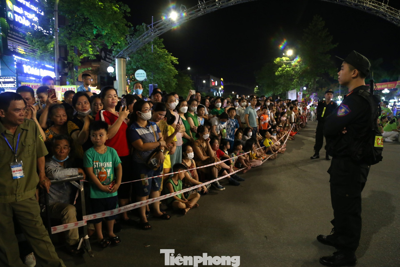 Lực lượng Công an, CSCĐ được tăng cường để đảm bảo an ninh.