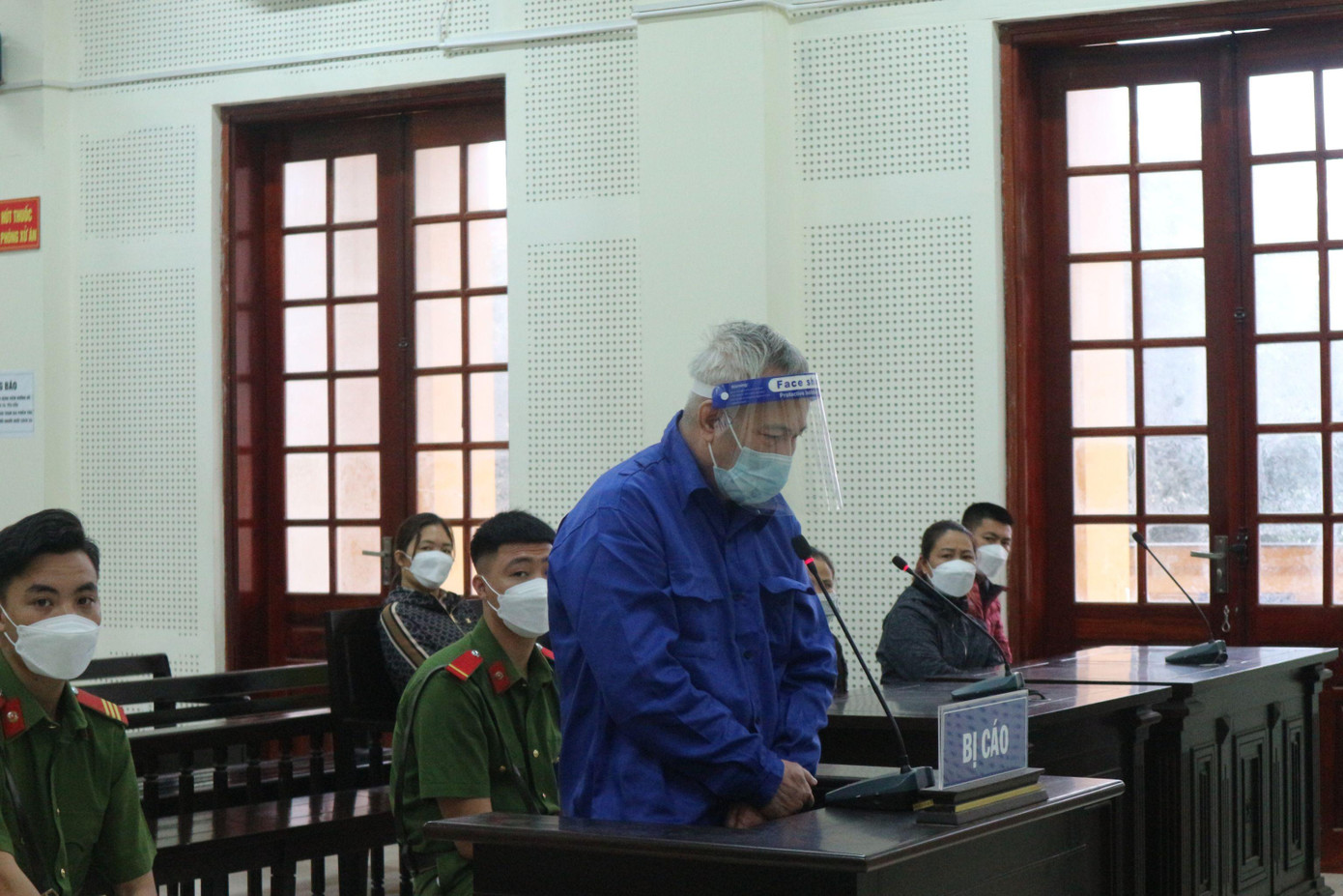 Bị cáo Cao Trọng Phú tại tòa Bị cáo Cao Trọng Phú tại tòa