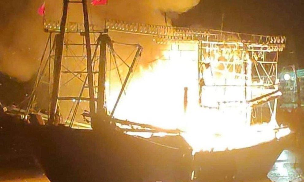 Hiện trường vụ cháy Hiện trường vụ cháy