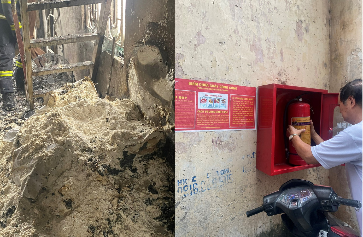 Vụ cháy tại quận Tây Hồ ngày 3/9.