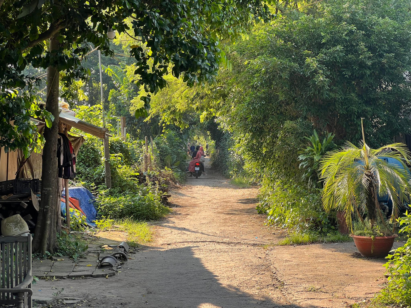 Ngôi nhà xảy ra vụ án mạng nằm sâu trong ngõ.