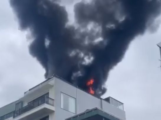 Khu vực xảy ra hỏa hoạn. Khu vực xảy ra hỏa hoạn.